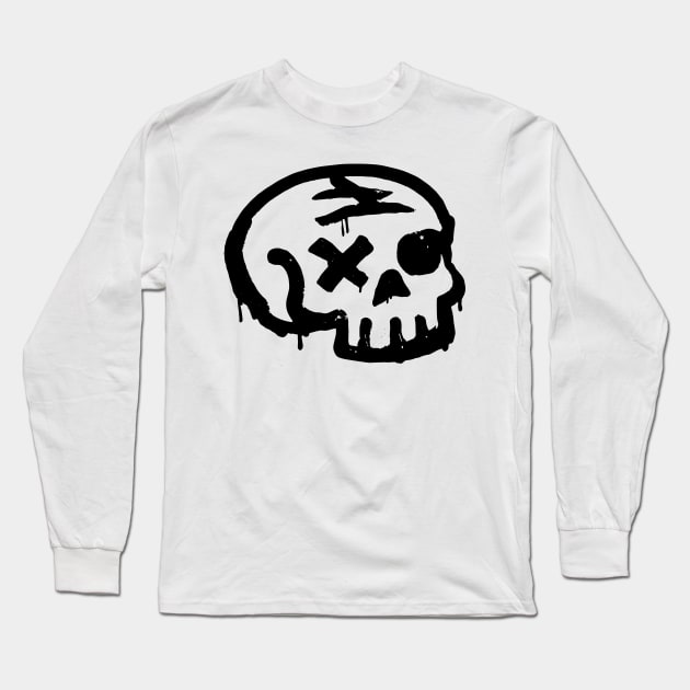 Skull drip Long Sleeve T-Shirt by ConradGarner